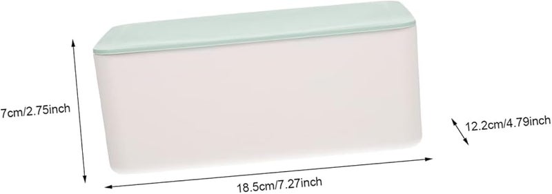 تصميم ريفي متعدد الألوان صندوق مناديل مدمج قابلة لإعادة الاستخدام علبة تخزين المناديل 18.5 × 12.2 × 7 سم - Image 2